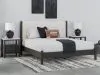 Ashley Furniture B2616B8 Ashley Furniture B2616B8 Cadmori - King Upholstered Panel Bed - Black / White