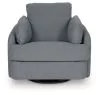 Ashley Furniture A3000738 Alainmont Next-Gen Nuvella - Swivel Power Recliner - Salt And Pepper