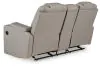 Ashley Furniture PC8330543 Elevate Edges - Glide Reclining Loveseat With Console - Coin