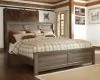 Ashley Furniture B251B9 Juararo - King Panel Bed - Dark Brown
