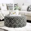 Furniture of America SM8171-OT Patricia - Ottoman - Black / Pattern