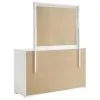 Coaster Fine Furniture 224943M Ives - 6-Drawer Dresser And Mirror - White High Gloss