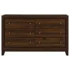 Coaster Fine Furniture 223443 Welsley - 6-Drawer Dresser Cabinet - Walnut