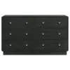 Coaster Fine Furniture 223663 Cavelle - 6-Drawer Dresser Cabinet - Black