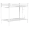 Coaster Fine Furniture 460361WHT Alevera - Metal Twin Over Twin Bunk Bed With Ladder - White