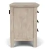 Riverside Furniture 79269 Bennett - Three Drawer Nightstand - Frosted Gray