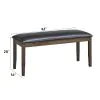 ACME DN04033 Damica - Bench - Brown / Walnut