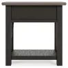 Ashley Furniture T736-107 Tyler Creek - Chair Side End Table - Black / Gray
