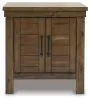 Ashley Furniture T731-3 Moriville - Rectangular End Table - Grayish Brown