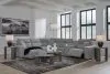 Ashley Furniture 65906S19 Ashley Furniture 65906S19 Modmax II - 6-Piece Power Reclining Sectional With LAF Press Back Power Chaise And Console - Salt And Pepper