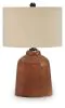 Ashley Furniture L430904 Aaleahya - Glass Table Lamp - Rust