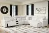 Ashley Furniture 65907S28 Ashley Furniture 65907S28 Modmax II - 6-Piece Power Reclining Sectional With RAF Press Back Power Chaise And Audio Console - Stone
