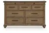 Ashley Furniture PCB782-31 Karallin - Dresser - Medium Brown
