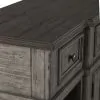 Liberty Furniture 237G-SR6642 River Place - Breakfront Server - Riverstone Gray & Tobacco