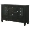 CoasterEssence 201323 Sandy Beach - 11-Drawer Dresser - Black