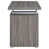 CoasterEveryday 800520 Brennan - 3-Drawer Office Computer Desk - Weathered Gray
