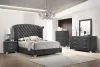 CoasterEveryday 223383M Melody - 6-Drawer Upholstered Dresser With Mirror - Gray