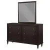 Coaster Fine Furniture 223063M Emberlyn - 6-Drawer Dresser With Mirror - Brown