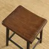 Furniture of America CM3415PC-2PK Lainey - Counter Height Stool (Set of 2) - Medium Weathered Oak / Black