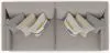 Jackson Furniture Industries 2405/36/37-18 Jackson Furniture Industries 2405/36/37-18 Trevor - 2 Piece Extra Deep Oversized Sofa - Nickel
