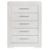 Coaster Fine Furniture 224945 Ives - 5-Drawer Bedroom Chest Of Drawers - White High Gloss