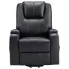 Coaster Fine Furniture 609475P Armstrong - Upholstered Power Lift Massage Recliner - Black