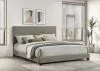Coaster Fine Furniture 300851KW Dorian - Fabric Upholstered California King Panel Bed - Taupe