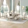 New Classic 40-D4128-OD4C New Classic 40-D4128-OD4C Gwendolyn - Oval Dining Table With 4 Side Chairs - Beige / Natural