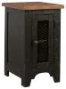 Ashley Furniture T468-7 Valebeck - Chair Side End Table - Black / Brown