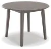 Ashley Furniture D194-15 Shullden - Round Drm Drop Leaf Table - Gray