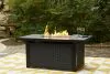 Ashley Furniture P792-773 Beachcroft - Rectangular Fire Pit Table - Black / Light Gray