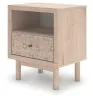 Ashley Furniture PCB1566-91 Arloster - One Drawer Night Stand - Tan