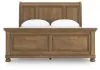 Ashley Furniture PCB779B16 Feddinger - California King Sleigh Bed - Medium Brown