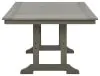 Ashley Furniture P802-625 Visola - RECT Dining Table w/Umb OPT - Gray