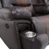 New Classic U7005-25P1-BRN New Classic U7005-25P1-BRN Nikko - Console Loveseat With Power Footrest - Brown