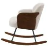 Coaster Fine Furniture 602625 Paige - Boucle Upholstered Mid Back Rocking Chair - Beige