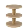 Riverside Furniture 30712 Rosalie - Woven Round Chairside Table - Light Brown