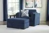 Benchcraft® 54502/23/14 Evansley - 2 Pc. - Chair And A Half, Ottoman - Navy