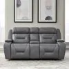 Liberty Furniture 7019BG-22P Chapman - Loveseat With Console P2 & ZG - Aline Blue Gray