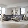 Liberty Furniture 7007BG-UPH-6PCSEC Cooper - 6 Piece Sectional - Blue Gray