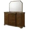 Coaster Fine Furniture 205303M Garland - 11-Drawer Bedroom Dresser With Mirror - Brown Cherry