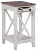 Ashley Furniture A4000374 Adalane - Accent Table - White / Gray