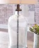 Ashley Furniture L430674 Bandile - Glass Table Lamp  - Clear / Bronze Finish