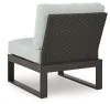 Ashley Furniture P490P2 Ashley Furniture P490P2 Beachloft - 5-Piece Outdoor Sectional - Black / Gray
