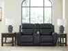 Ashley Furniture PCU1090218 Ashley Furniture PCU1090218 5Z-Comfort - Power Reclining Loveseat / Console / Adjustable Headrest - Onyx