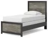 Ashley Furniture PCB1118B8 Ashley Furniture PCB1118B8 Broachmyn - Twin Panel Bed - Black / Gray