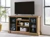 Ashley Furniture W794-68 Wittenmyer - XL TV Stand With Fireplace Option - Natural / Black