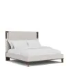 Riverside Furniture 43480-43481-43472 Riverside Furniture 43480-43481-43472 Delia - King Upholstered Bed - Nouveau Walnut / Beige