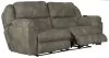 Jackson Furniture Industries 762451-1455/19-1456/19 Flynn - Power Lay Flat Reclining Sofa Power Adjustable Headrest & Lumbar And Dual Heat & Massage - Fig