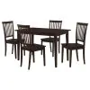 CoasterEveryday 150152 Gomez - 5 Piece Rectangular Dining Table Set - Cappuccino